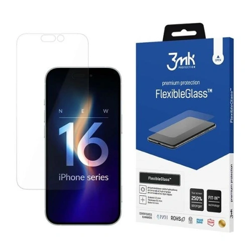 Buy Hybrid glass 3MK FlexibleGlass Apple iPhone 16 Plus - 3MK6382 - {ean13} - Home Screen Store Europe