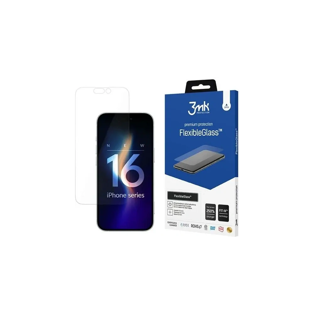 Szkło hybrydowe 3MK FlexibleGlass Apple iPhone 16 Pro Max - iPhone 16 Pro Max - 3MK