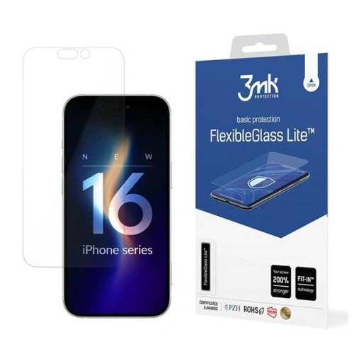 Kup Hibrid üveg 3MK FlexibleGlass Lite Apple iPhone 16 Plus - 3MK6392 - {ean13} - Sklep Home Screen