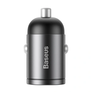Kup Mini ładowarka samochodowa Baseus Tiny Star, USB, QC 3.0, 30W (szara) - BSU883GRY - {ean13} - Sklep Home Screen
