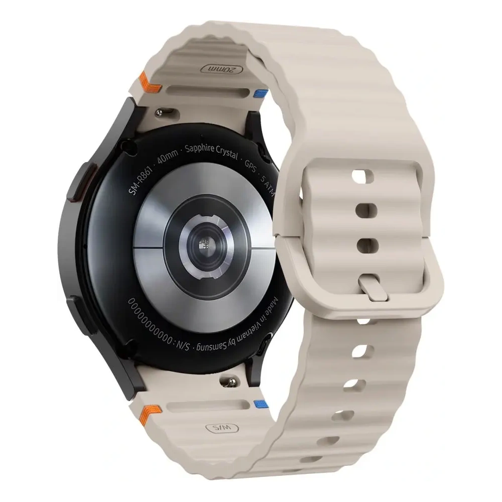 Pasek Tech-Protect Silicone Sport Samsung Galaxy Watch 4/5/5 Pro/6/7/FE Starlight - Galaxy Watch7 44mm - Tech-Protect