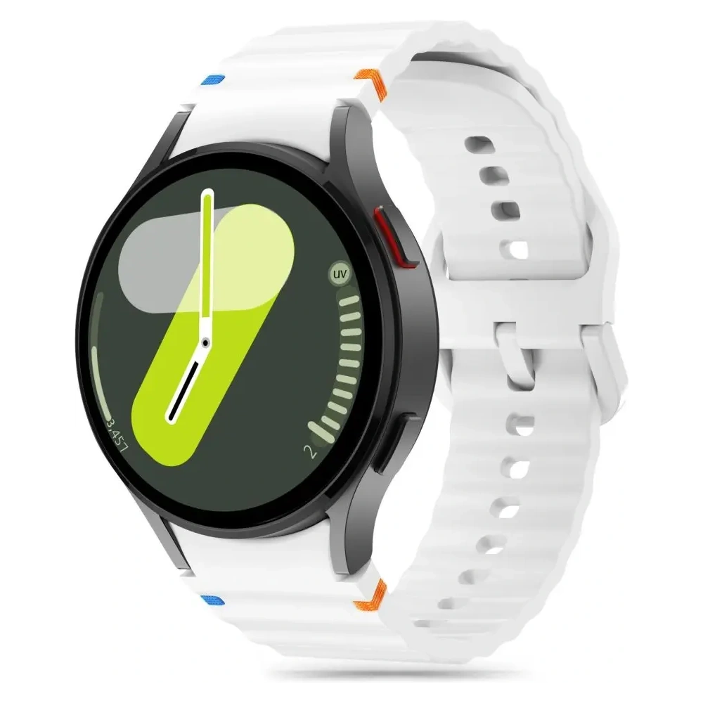 Pasek Tech-Protect Silicone Sport Samsung Galaxy Watch 4/5/5 Pro/6/7/FE White - Galaxy Watch7 44mm - Tech-Protect