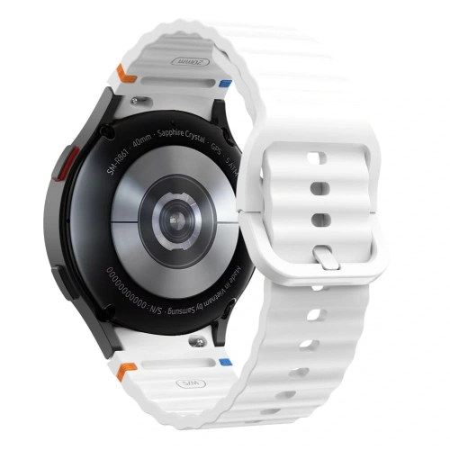 Kup Pasek Tech-Protect Silicone Sport Samsung Galaxy Watch 4/5/5 Pro/6/7/FE Bílý - THP3052 - {ean13} - Sklep Home Screen