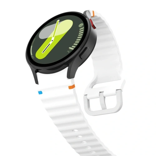 Buy Tech-Protect Silicone Sport Strap for Samsung Galaxy Watch 4/5/5 Pro/6/7/FE White - THP3052 - {ean13} - Home Screen Store Europe