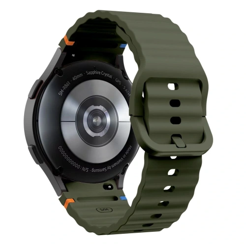 Buy Tech-Protect Silicone Sport Strap Samsung Galaxy Watch 4/5/5 Pro/6/7/FE Army Green - THP3054 - {ean13} - Home Screen Store Europe