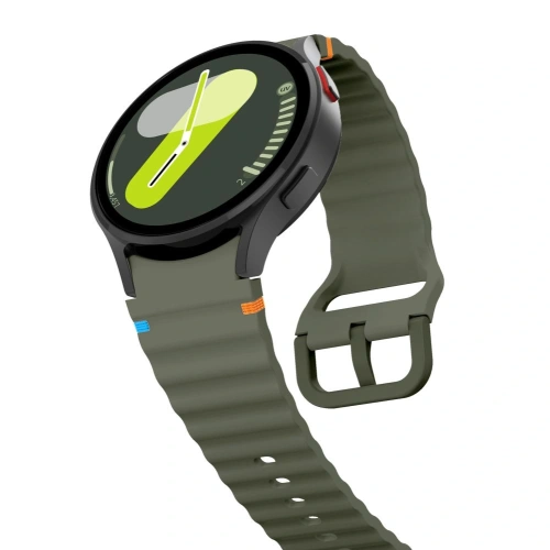 Buy Tech-Protect Silicone Sport Strap Samsung Galaxy Watch 4/5/5 Pro/6/7/FE Army Green - THP3054 - {ean13} - Home Screen Store Europe