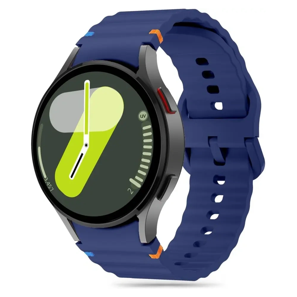 Pasek Tech-Protect Silicone Sport Samsung Galaxy Watch 4/5/5 Pro/6/7/FE Navy Blue - Galaxy Watch7 44mm - Tech-Protect