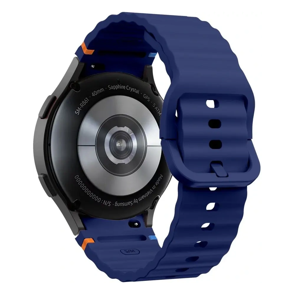 Pasek Tech-Protect Silicone Sport Samsung Galaxy Watch 4/5/5 Pro/6/7/FE Navy Blue - Galaxy Watch7 44mm - Tech-Protect