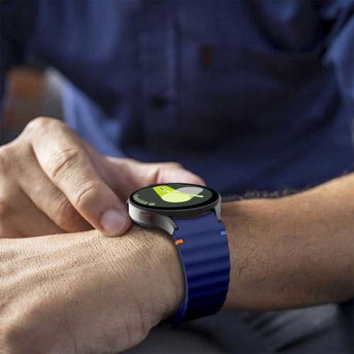 Kup Pasek Tech-Protect Silikonový Sport Samsung Galaxy Watch 4/5/5 Pro/6/7/FE Námořnická modrá - THP3055 - {ean13} - Sklep Home Screen