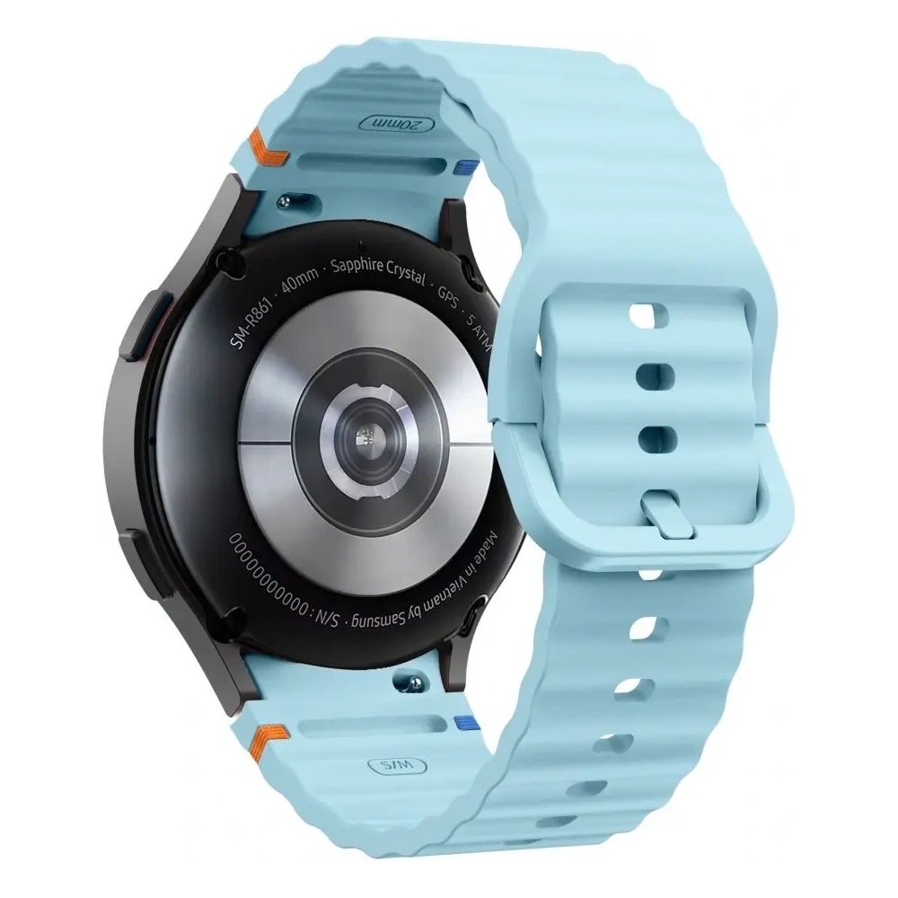 Pasek Tech-Protect Silicone Sport Samsung Galaxy Watch 4/5/5 Pro/6/7/FE Sky Blue - Galaxy Watch7 44mm - Tech-Protect