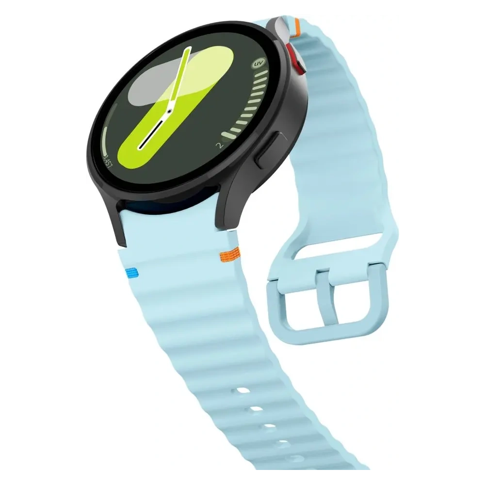Pasek Tech-Protect Silicone Sport Samsung Galaxy Watch 4/5/5 Pro/6/7/FE Sky Blue - Galaxy Watch7 44mm - Tech-Protect