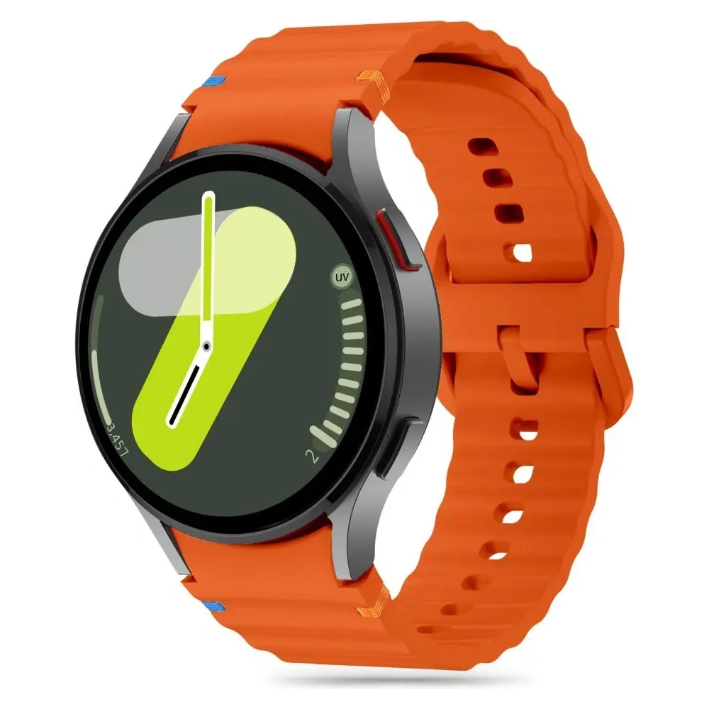 Pasek Tech-Protect Silicone Sport Samsung Galaxy Watch 4/5/5 Pro/6/7/FE Orange - Galaxy Watch7 44mm - Tech-Protect