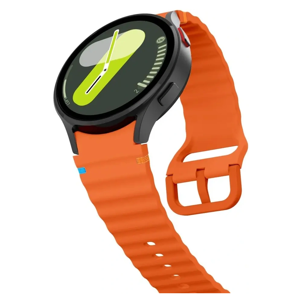 Pasek Tech-Protect Silicone Sport Samsung Galaxy Watch 4/5/5 Pro/6/7/FE Orange - Galaxy Watch7 44mm - Tech-Protect