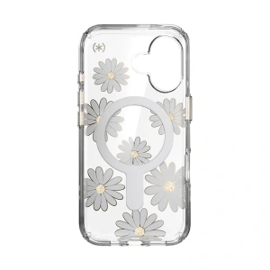 Buy Case Speck Presidio Lux ClickLock & MagSafe Apple iPhone 16 (Sunshine Daisies / Clear / Gold) - SPK615 - {ean13} - Home Screen Store Europe