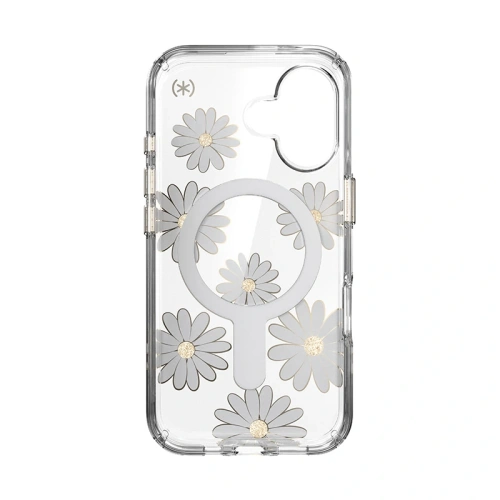 Kup Etui Speck Presidio Lux ClickLock & MagSafe Apple iPhone 16 (Sunshine Daisies / Clear / Gold) - SPK615 - {ean13} - Sklep Home Screen