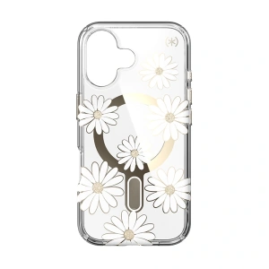 Kup Etui Speck Presidio Lux ClickLock & MagSafe Apple iPhone 16 (Sunshine Daisies / Clear / Gold) - SPK615 - {ean13} - Sklep Home Screen