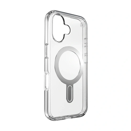 Kup Etui Speck Presidio Perfect-Clear ClickLock & MagSafe Apple iPhone 16 (Transparent / Finisaj Chrome / Argint Seren) - SPK616 - {ean13} - Sklep Home Screen