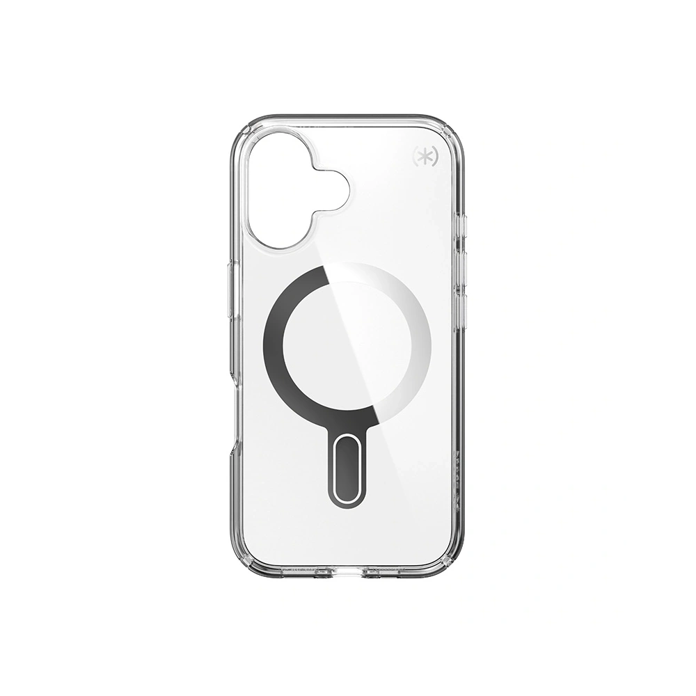 Etui Speck Presidio Perfect-Clear ClickLock & MagSafe Apple iPhone 16 (Clear / Chrome Finish / Serene Silver) - iPhone 16 - Speck