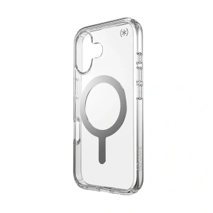 Kup Etui Speck Presidio Perfect-Clear MagSafe Apple iPhone 16 (Clear / Chrome Finish / Serene Silver) - SPK617 - {ean13} - Sklep Home Screen