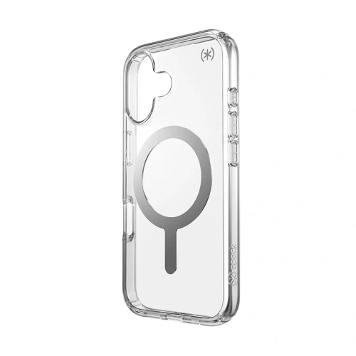 Buy Case Speck Presidio Perfect-Clear MagSafe Apple iPhone 16 (Clear / Chrome Finish / Serene Silver) - SPK617 - {ean13} - Home Screen Store Europe