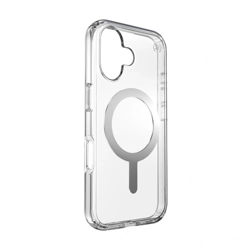 Buy Case Speck Presidio Perfect-Clear MagSafe Apple iPhone 16 (Clear / Chrome Finish / Serene Silver) - SPK617 - {ean13} - Home Screen Store Europe