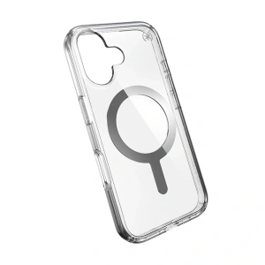 Kup Etui Speck Presidio Perfect-Clear MagSafe Apple iPhone 16 (Clear / Chrome Finish / Serene Silver) - SPK617 - {ean13} - Sklep Home Screen