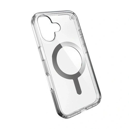 Kup Etui Speck Presidio Perfect-Clear MagSafe Apple iPhone 16 (Čiré / Chromové provedení / Klidná stříbrná) - SPK617 - {ean13} - Sklep Home Screen