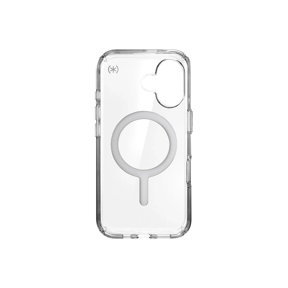 Etui Speck Presidio Perfect-Clear MagSafe Apple iPhone 16 (Clear / Chrome Finish / Serene Silver) - iPhone 16 - Speck