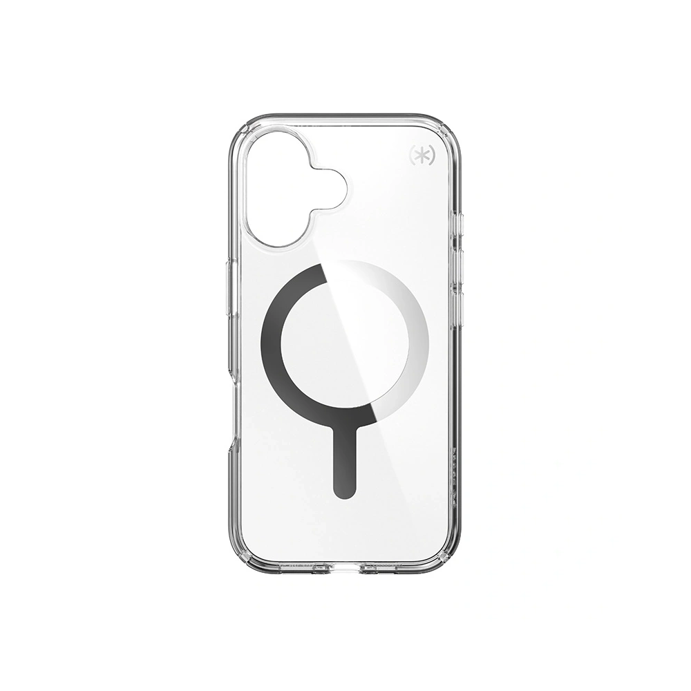 Etui Speck Presidio Perfect-Clear MagSafe Apple iPhone 16 (Clear / Chrome Finish / Serene Silver) - iPhone 16 - Speck
