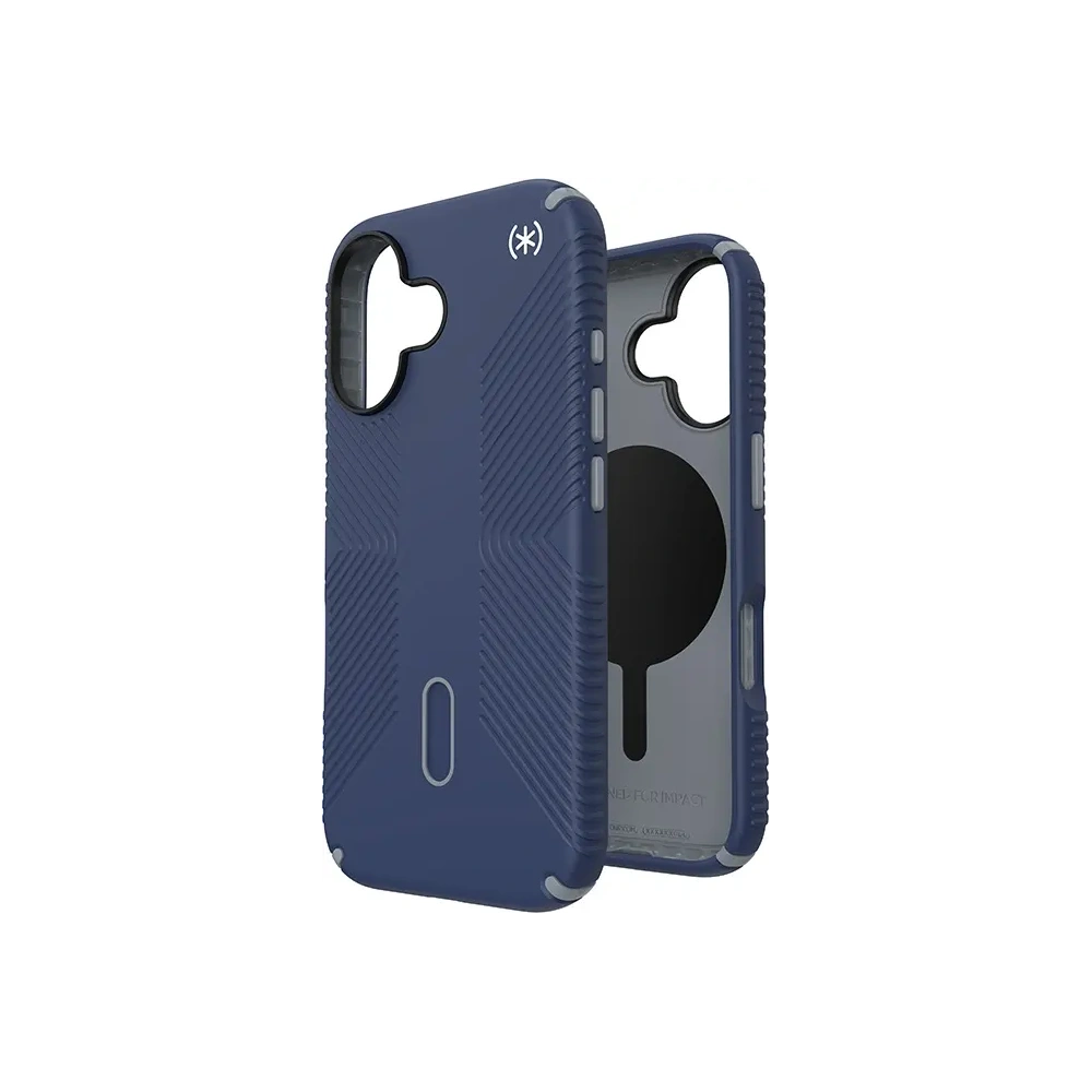 Etui Speck Presidio2 Grip ClickLock & MagSafe Apple iPhone 16 (Coastal Blue / Dust Grey / White) - iPhone 16 - Speck