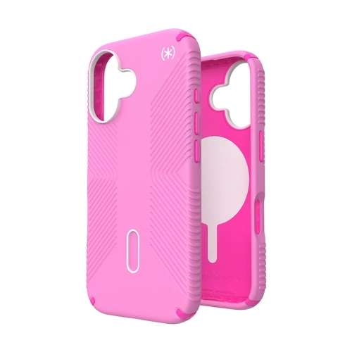 Kup Etui Speck Presidio2 Grip ClickLock & MagSafe Apple iPhone 16 (Igaz Rózsaszín / Sokkoló Rózsaszín / Fehér) - SPK622 - {ean13} - Sklep Home Screen