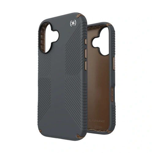 Buy Case Speck Presidio2 Grip Apple iPhone 16 (Charcoal Grey / Cool Bronze / White) - SPK624 - {ean13} - Home Screen Store Europe