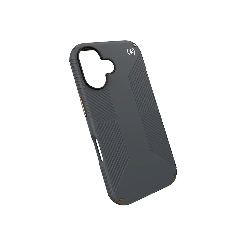 Etui Speck Presidio2 Grip Apple iPhone 16 (Charcoal Grey / Cool Bronze / White) - iPhone 16 - Speck