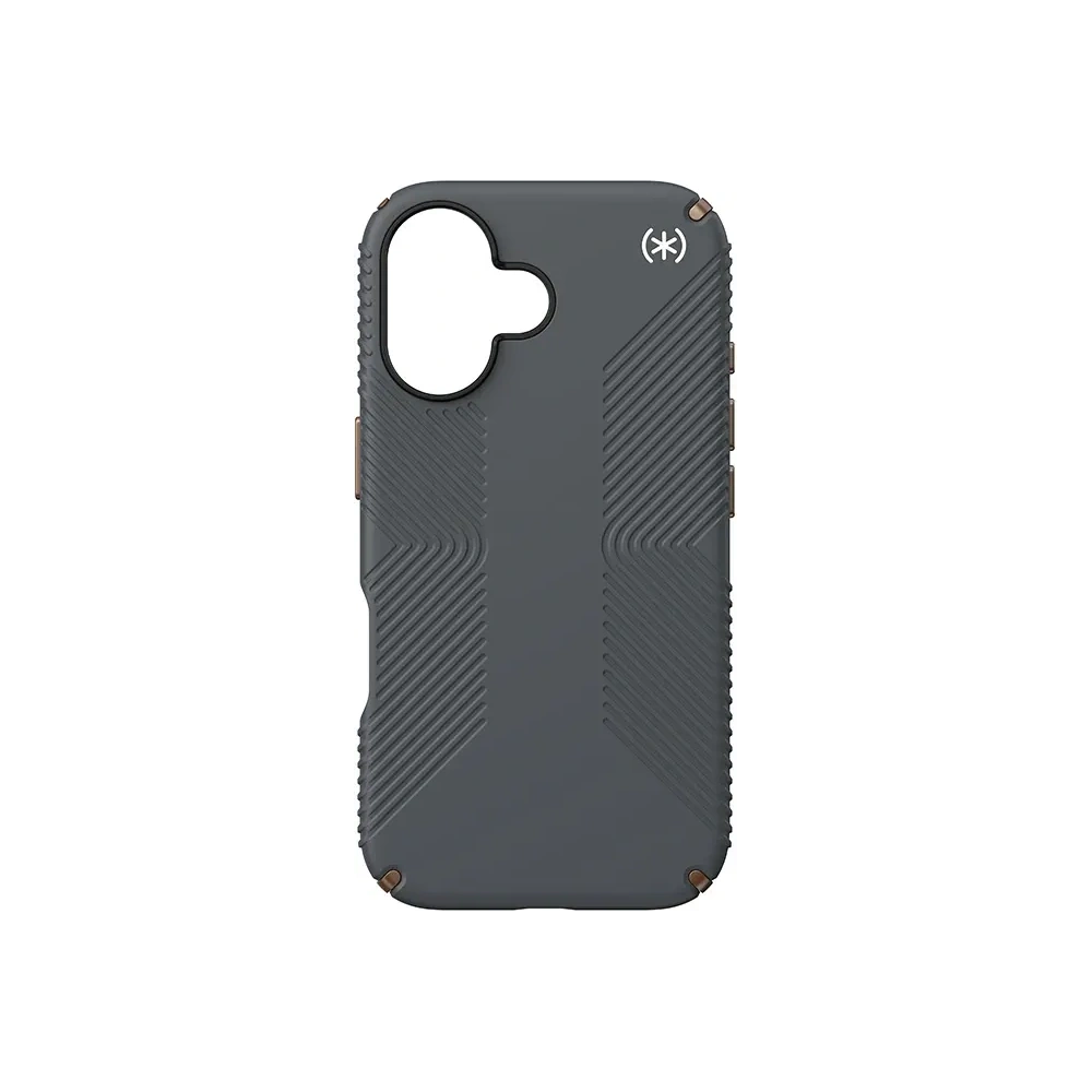 Etui Speck Presidio2 Grip Apple iPhone 16 (Charcoal Grey / Cool Bronze / White) - iPhone 16 - Speck