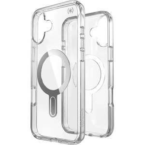 Case Speck Presidio Perfect-Clear ClickLock & MagSafe Apple iPhone 16 Plus (Clear / Chrome Finish / Serene Silver) - iPhone 16 Plus - Speck