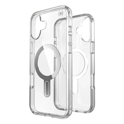 Kup Case Speck Presidio Perfect-Clear ClickLock & MagSafe für Apple iPhone 16 Plus (Klar / Chrom-Finish / Serene Silver) - SPK633 - {ean13} - Sklep Home Screen