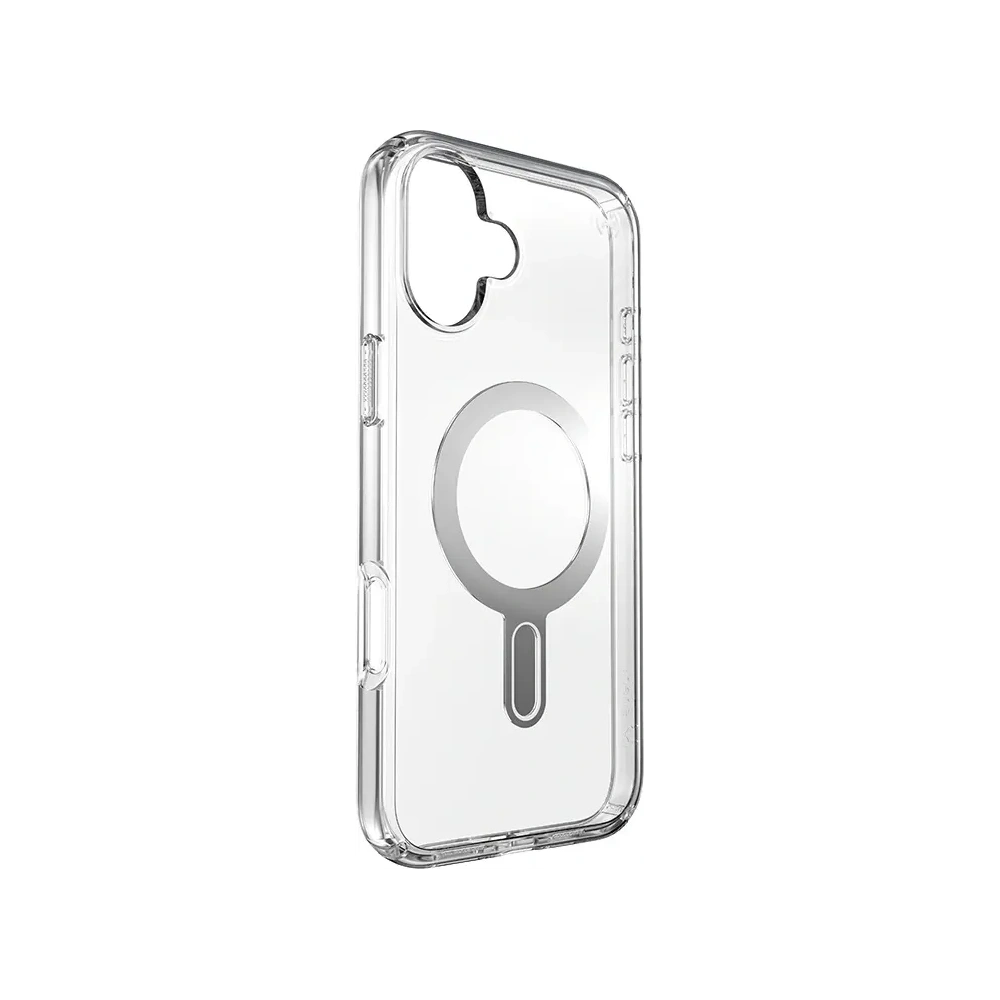 Etui Speck Presidio Perfect-Clear ClickLock & MagSafe Apple iPhone 16 Plus (Clear / Chrome Finish / Serene Silver) - iPhone 16 Plus - Speck