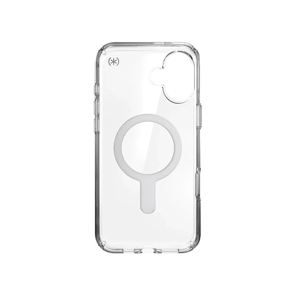 Etui Speck Presidio Perfect-Clear ClickLock & MagSafe Apple iPhone 16 Plus (Clear / Chrome Finish / Serene Silver) - iPhone 16 Plus - Speck