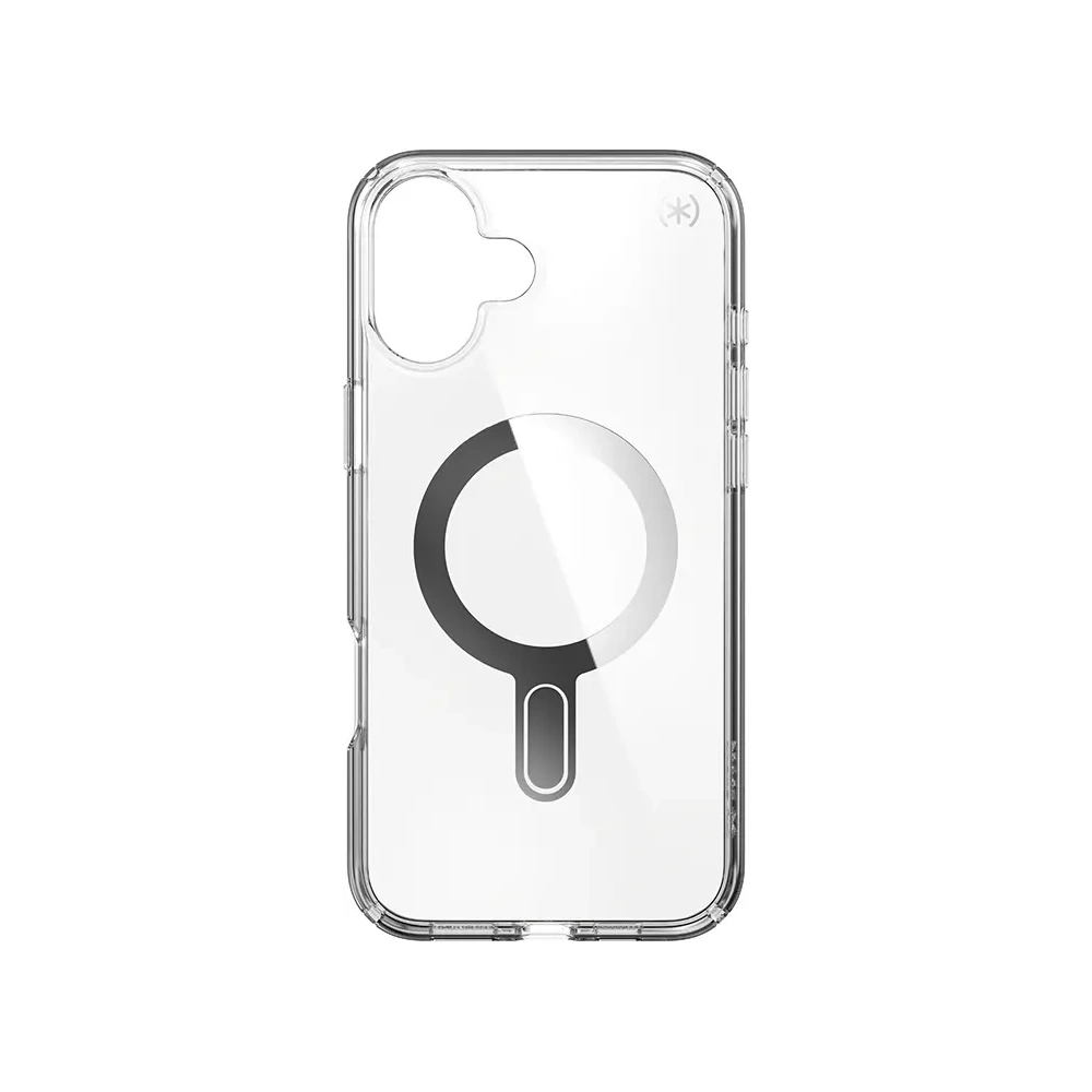 Etui Speck Presidio Perfect-Clear ClickLock & MagSafe Apple iPhone 16 Plus (Clear / Chrome Finish / Serene Silver) - iPhone 16 Plus - Speck