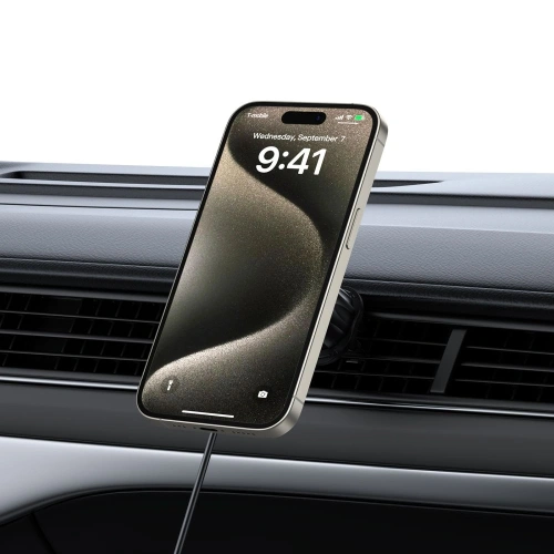 Kup Auto-Halterung für Lüftungsgitter / für die Windschutzscheibe mit 15W Ladegerät Tech-Protect MM15W-V5 Magnetic MagSafe - THP3059 - {ean13} - Sklep Home Screen