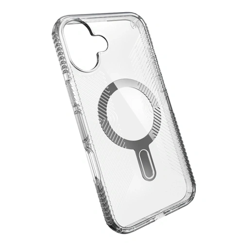 Buy Case Speck Presidio Perfect-Clear Grip ClickLock & MagSafe Apple iPhone 16 Plus (Clear / Chrome Finish / Serene Silver) - SPK635 - {ean13} - Home Screen Store Europe