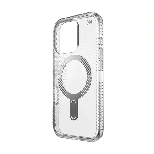 Kup Etui Speck Presidio Perfect-Clear Grip ClickLock & MagSafe Apple iPhone 16 Pro (Clear / Chrome Finish / Serene Silver) - SPK650 - {ean13} - Sklep Home Screen