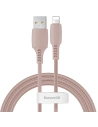 Cablu Lightning USB Baseus Colourful 1.2m 2.4A (roz)