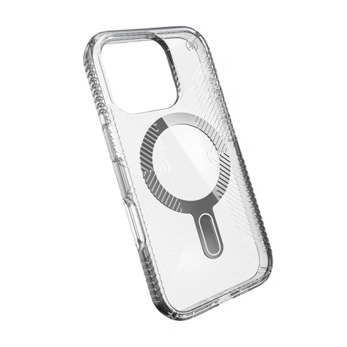 Kup Etui Speck Presidio Perfect-Clear Grip ClickLock & MagSafe Apple iPhone 16 Pro (Clear / Chrome Finish / Serene Silver) - SPK650 - {ean13} - Sklep Home Screen