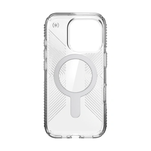 Kup Etui Speck Presidio Perfect-Clear Grip ClickLock & MagSafe Apple iPhone 16 Pro (Clear / Chrome Finish / Serene Silver) - SPK650 - {ean13} - Sklep Home Screen