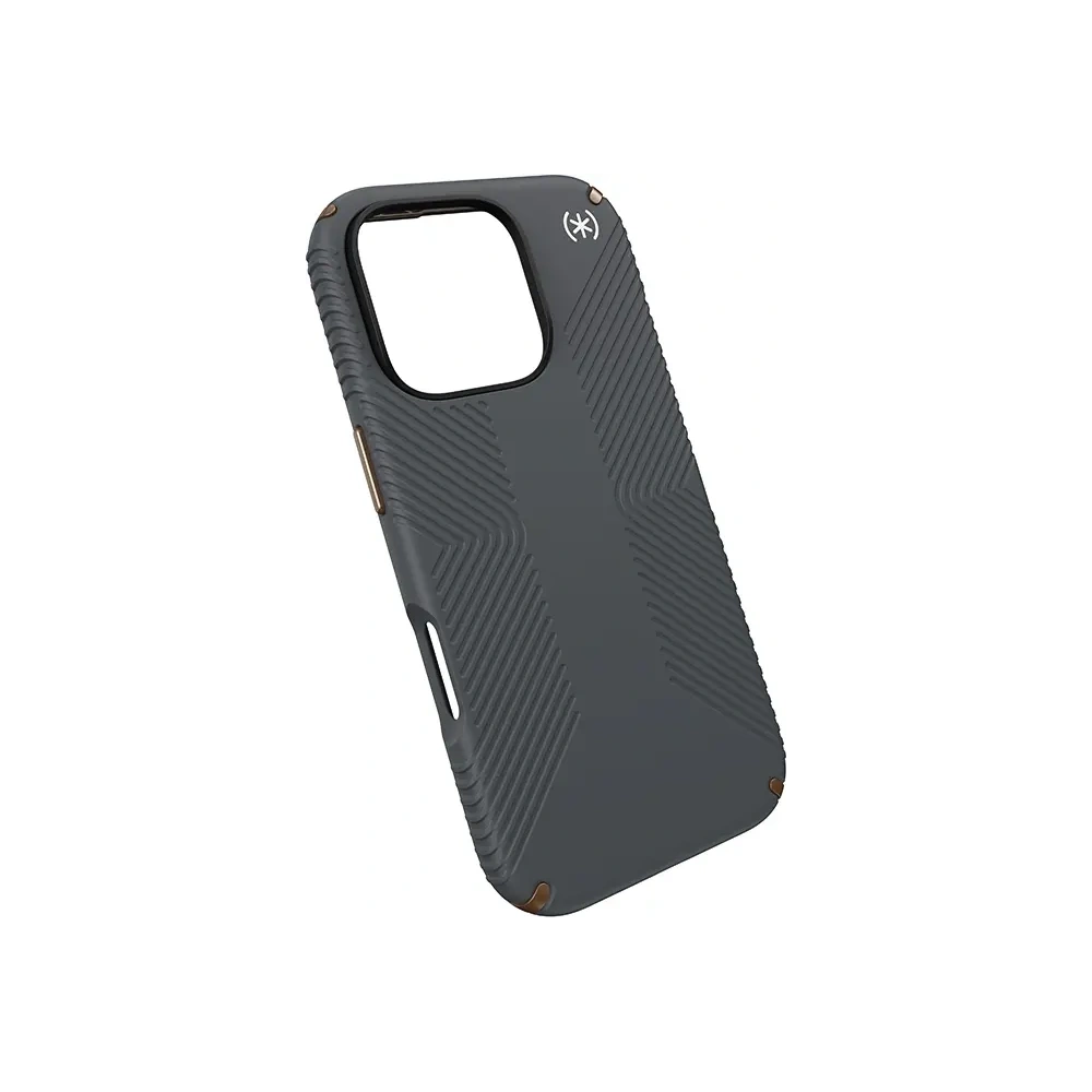 Etui Speck Presidio2 Grip Apple iPhone 16 Pro (Charcoal Grey / Cool Bronze / White) - iPhone 16 Pro - Speck