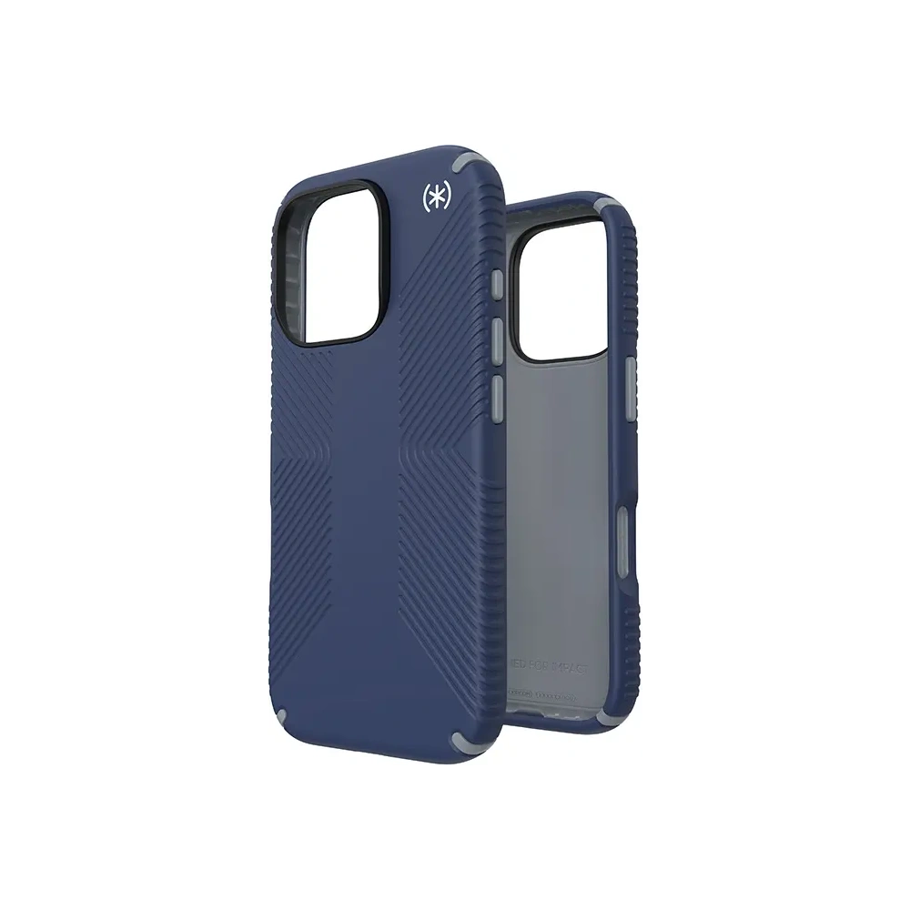 Etui Speck Presidio2 Grip Apple iPhone 16 Pro (Coastal Blue / Dust Grey / White) - iPhone 16 Pro - Speck