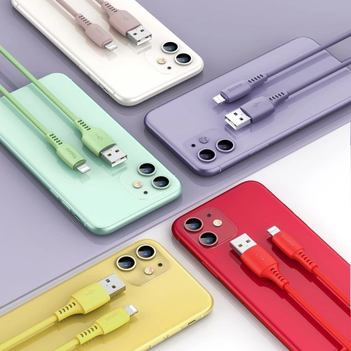 Kup Kabel Lightning USB Baseus Colourful 1.2m 2.4A (różowy) - BSU893PNK - {ean13} - Sklep Home Screen