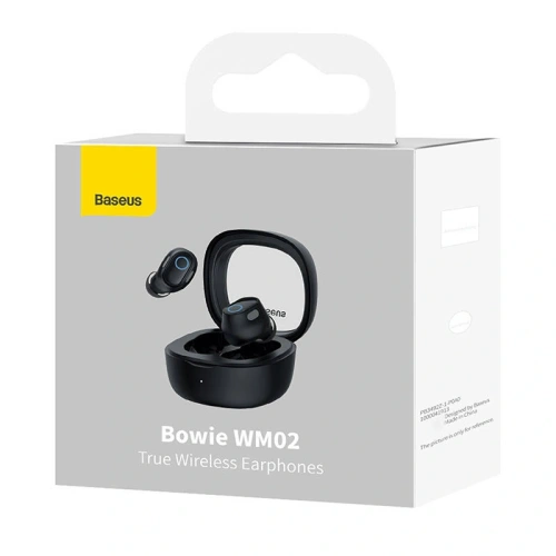 Buy Wireless in-ear TWS headphones Baseus Bowie WM02 (black) - BSU4927 - {ean13} - Home Screen Store Europe