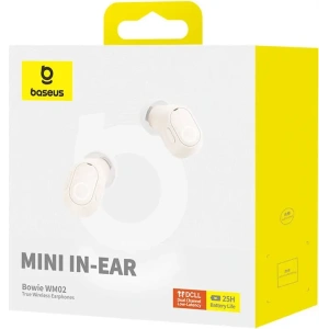 Kup Căști wireless in-ear TWS Baseus Bowie WM02 (albe) OS - BSU4928 - {ean13} - Sklep Home Screen